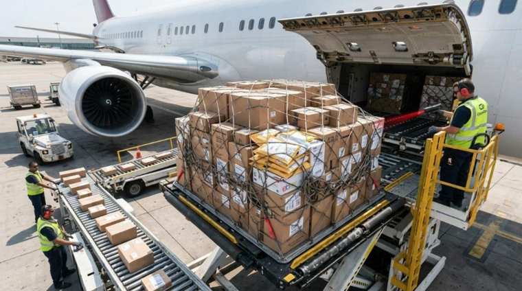 Aircraft used for air freight transport